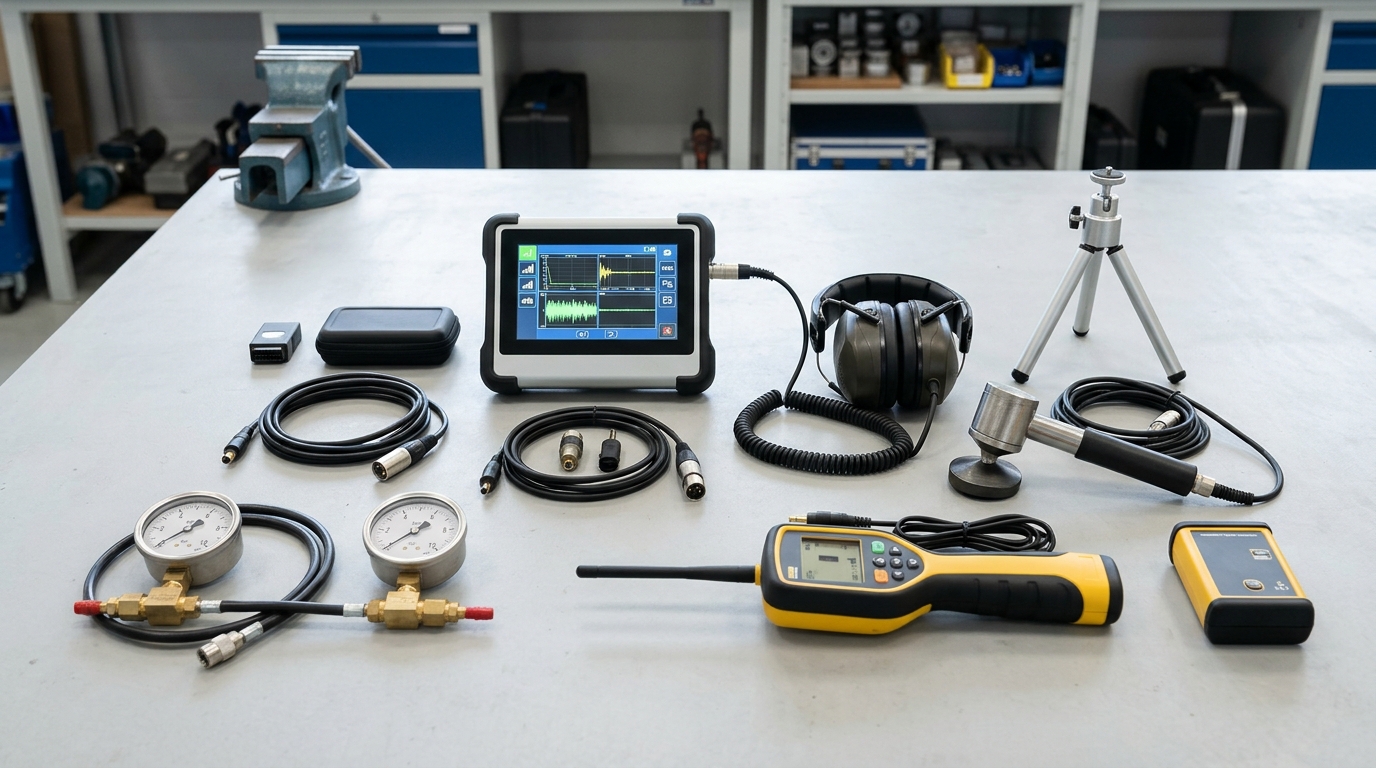 Specialized acoustic ground microphone and digital listening amplifier used for Woodland slab leak detection